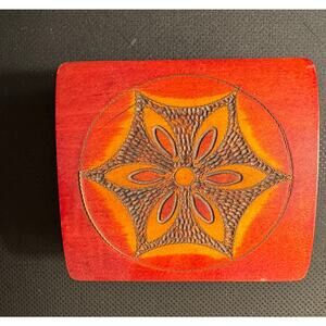 🔶 Handmade Carved Wooden Trinket Box | Artisan Decor | Keepsake Box